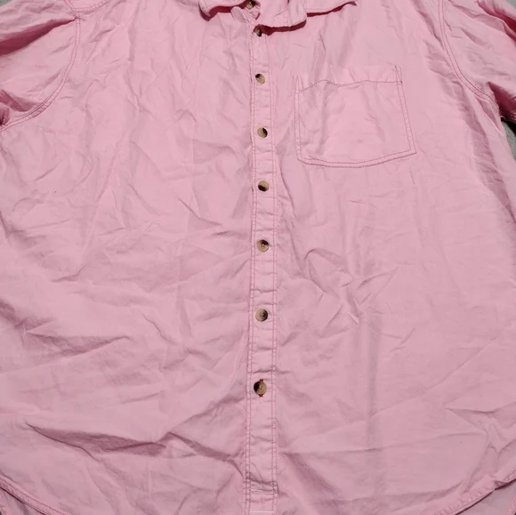 Free People We The Free Freddie Shirt Button Down Oversized Pink Size XS - Picture 7 of 12